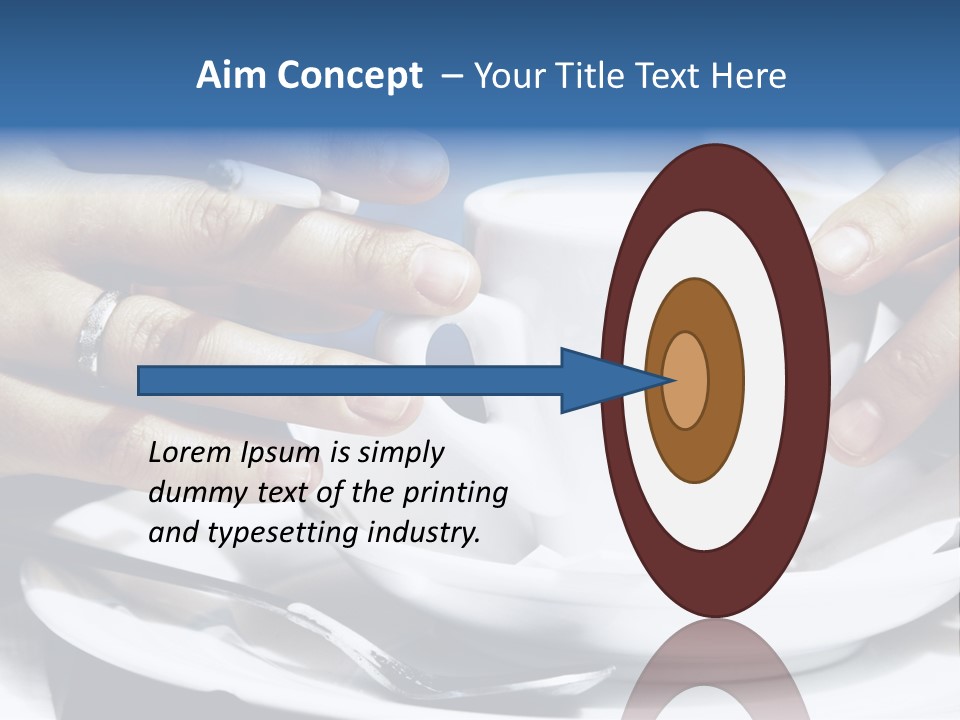 Sexy Outdoor Cappuccino PowerPoint Template