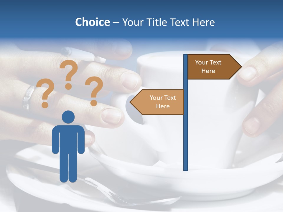 Sexy Outdoor Cappuccino PowerPoint Template