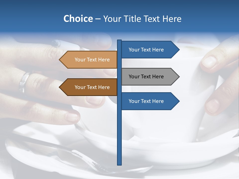 Sexy Outdoor Cappuccino PowerPoint Template