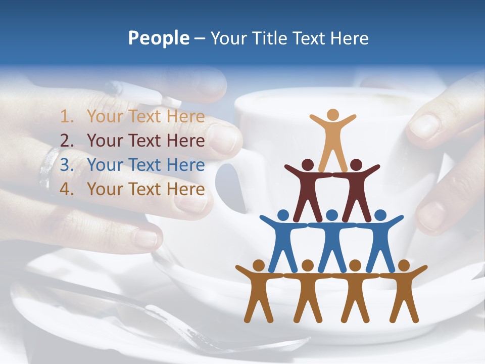 Sexy Outdoor Cappuccino PowerPoint Template