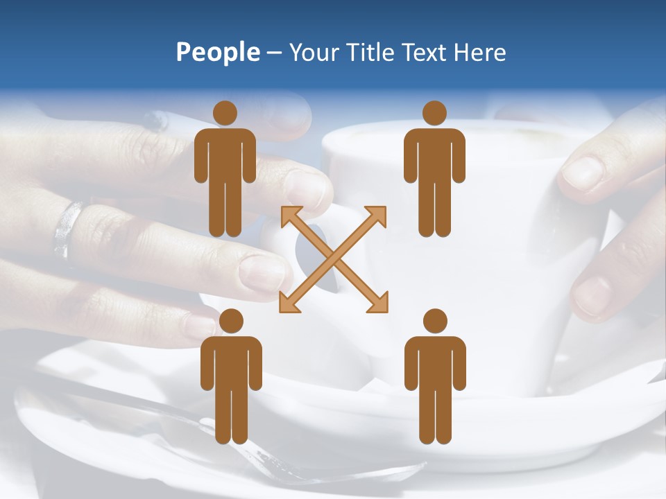 Sexy Outdoor Cappuccino PowerPoint Template