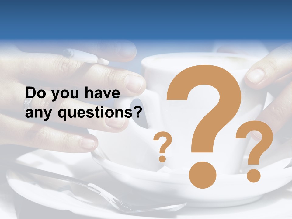 Sexy Outdoor Cappuccino PowerPoint Template