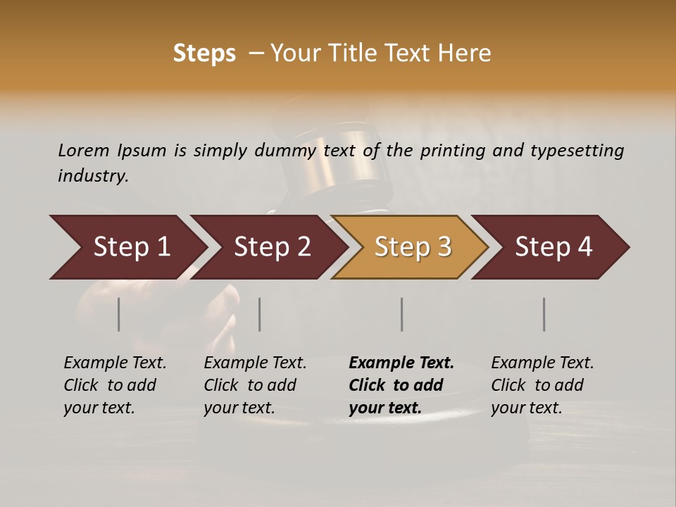 Jurisdiction Trial Wooden PowerPoint Template