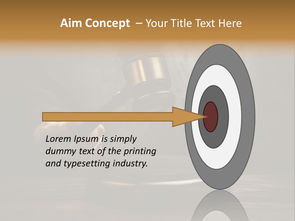Jurisdiction Trial Wooden PowerPoint Template