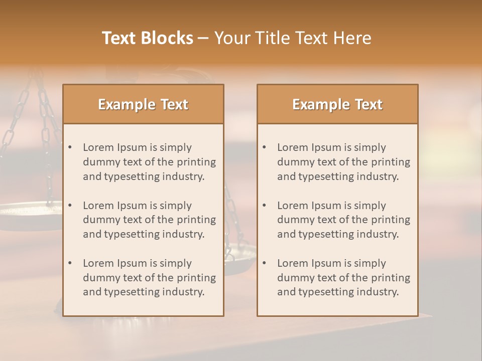 Litigation Concept Authority PowerPoint Template