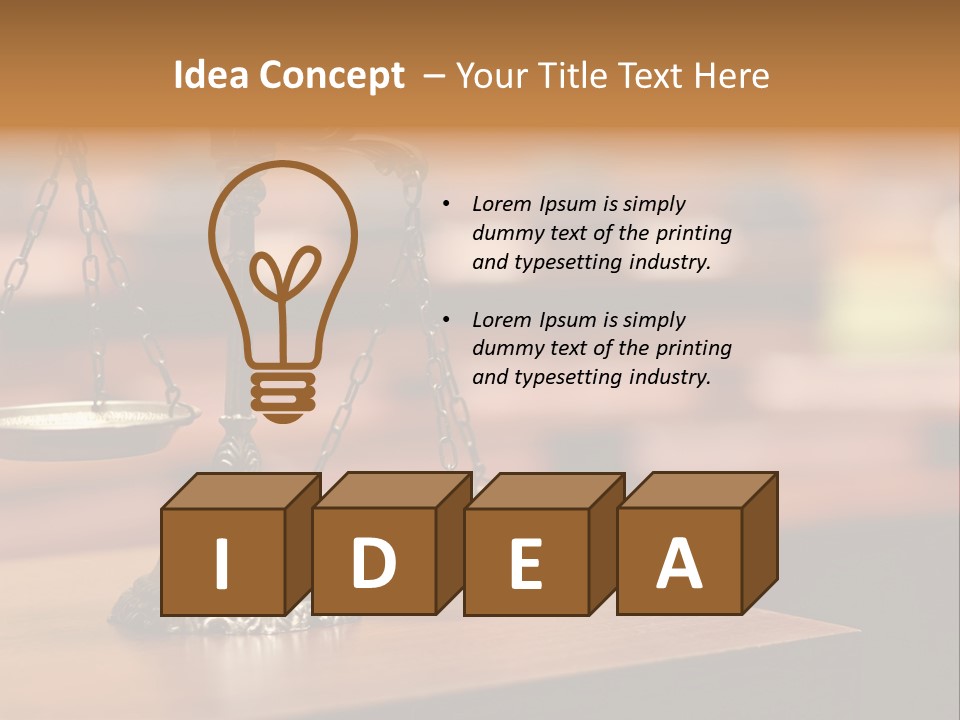 Litigation Concept Authority PowerPoint Template