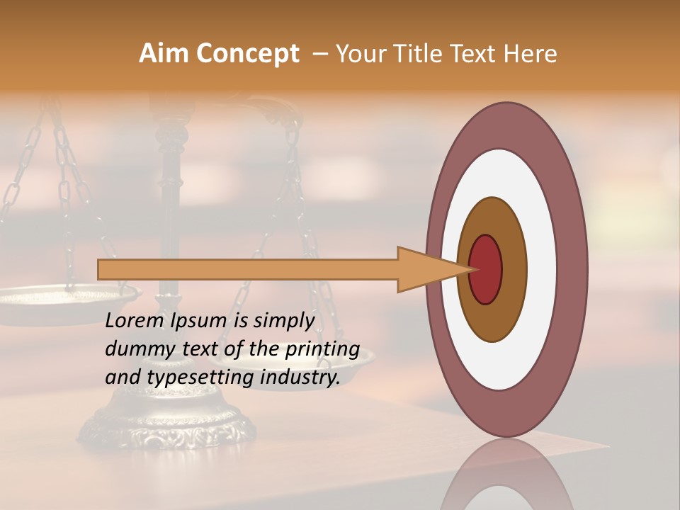 Litigation Concept Authority PowerPoint Template
