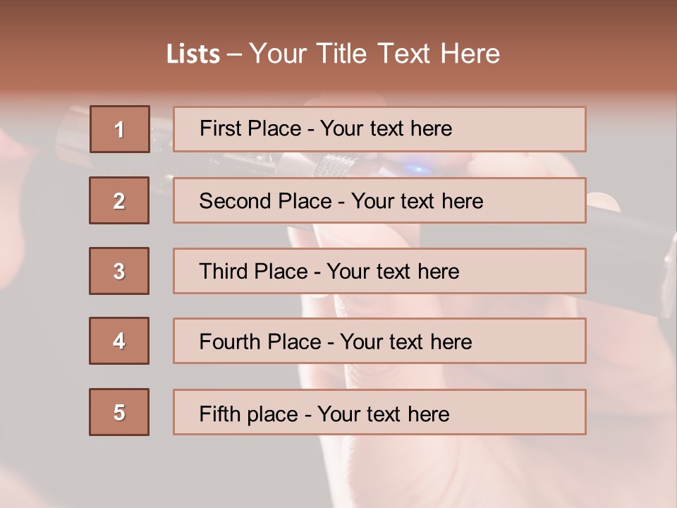Inhaling Nicotine Female PowerPoint Template