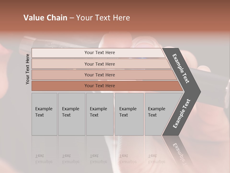 Inhaling Nicotine Female PowerPoint Template