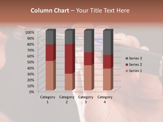 Inhaling Nicotine Female PowerPoint Template