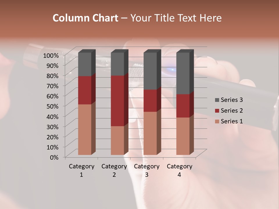 Inhaling Nicotine Female PowerPoint Template