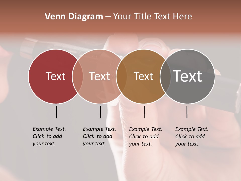Inhaling Nicotine Female PowerPoint Template