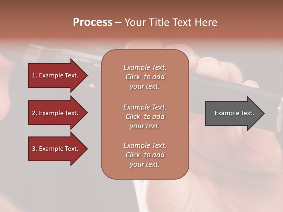 Inhaling Nicotine Female PowerPoint Template