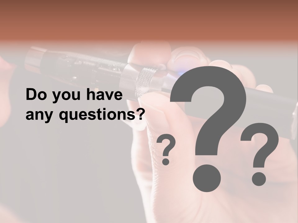 Inhaling Nicotine Female PowerPoint Template