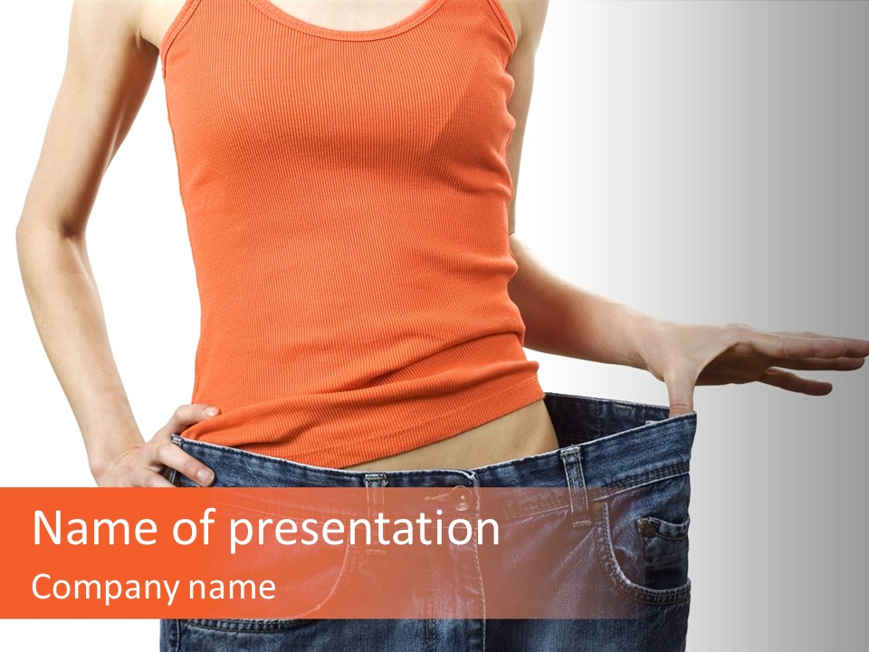 Loss Blue Young Women PowerPoint Template