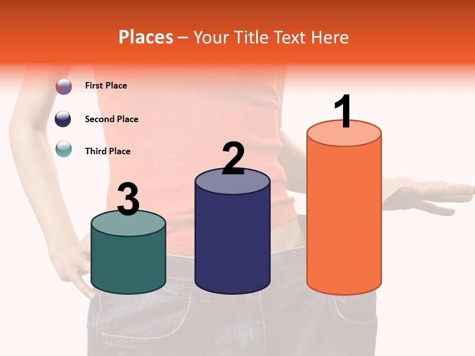 Loss Blue Young Women PowerPoint Template