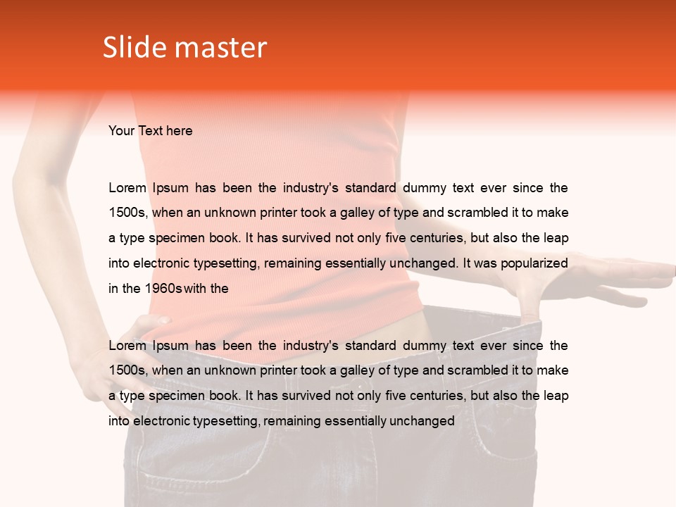 Loss Blue Young Women PowerPoint Template