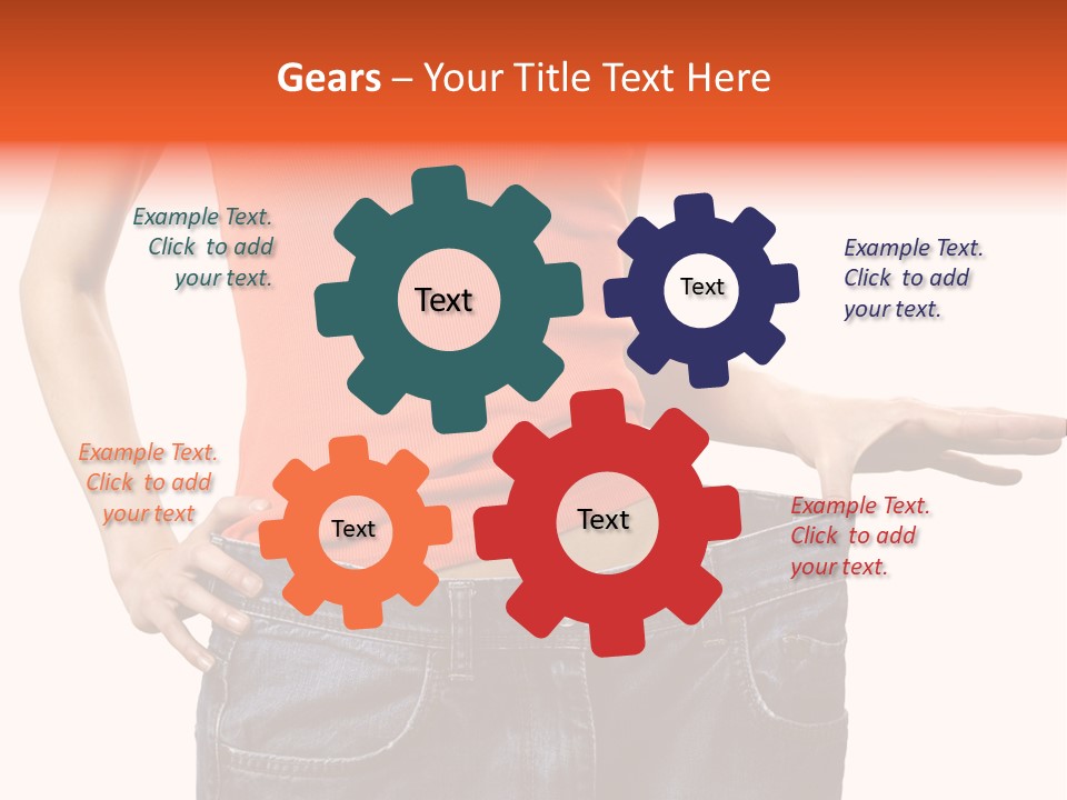 Loss Blue Young Women PowerPoint Template