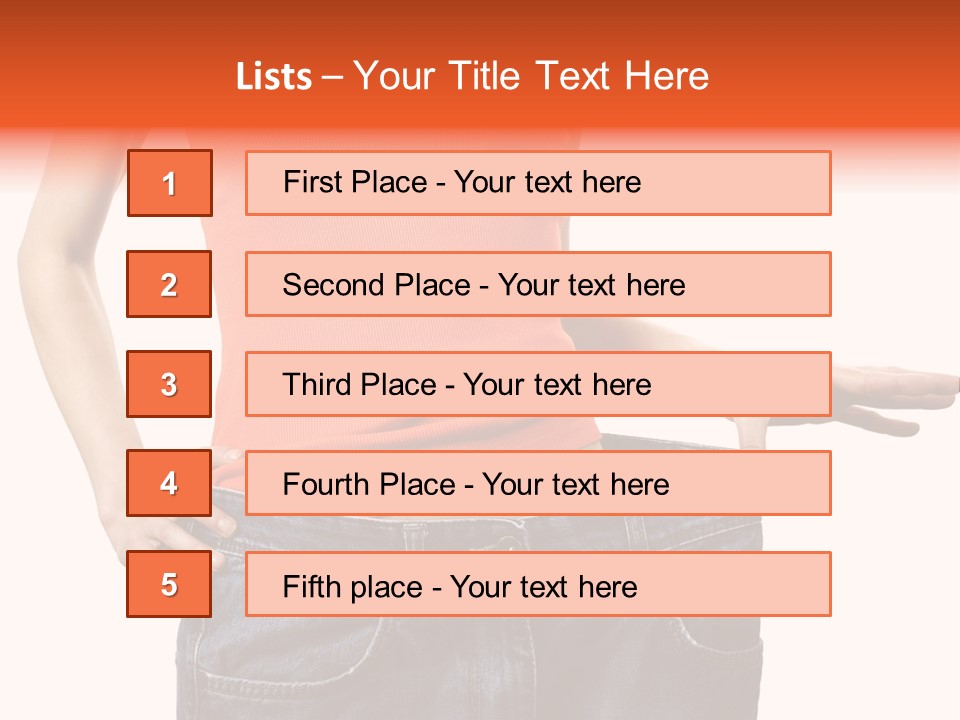 Loss Blue Young Women PowerPoint Template