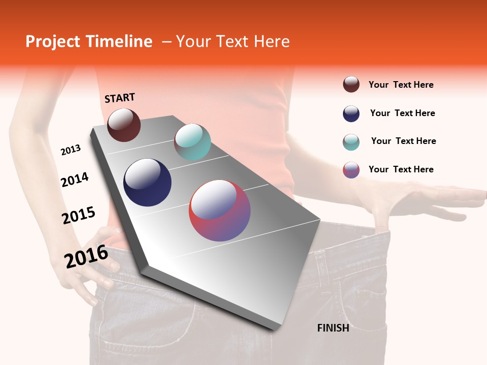 Loss Blue Young Women PowerPoint Template