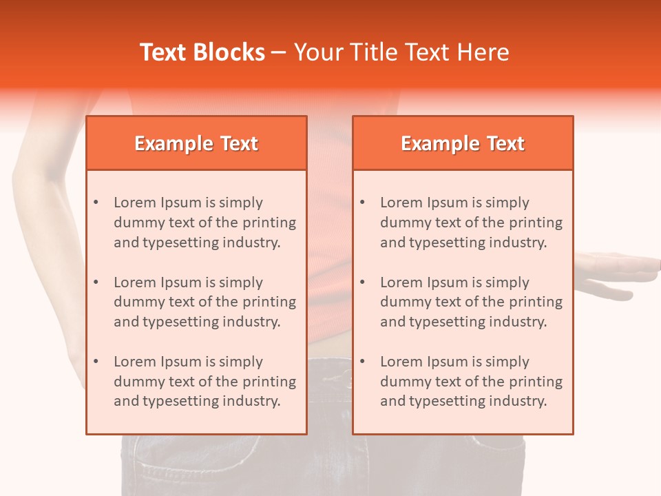 Loss Blue Young Women PowerPoint Template