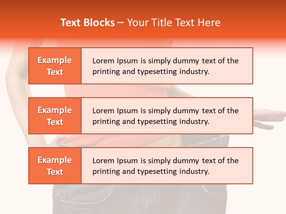 Loss Blue Young Women PowerPoint Template