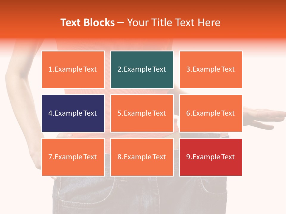 Loss Blue Young Women PowerPoint Template