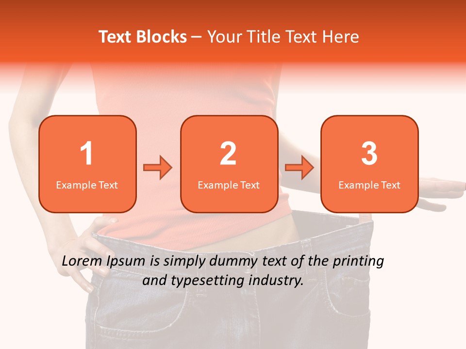 Loss Blue Young Women PowerPoint Template