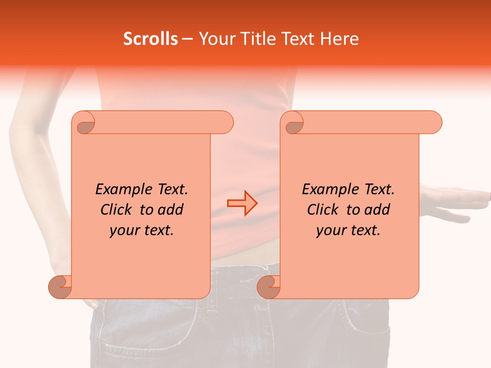Loss Blue Young Women PowerPoint Template