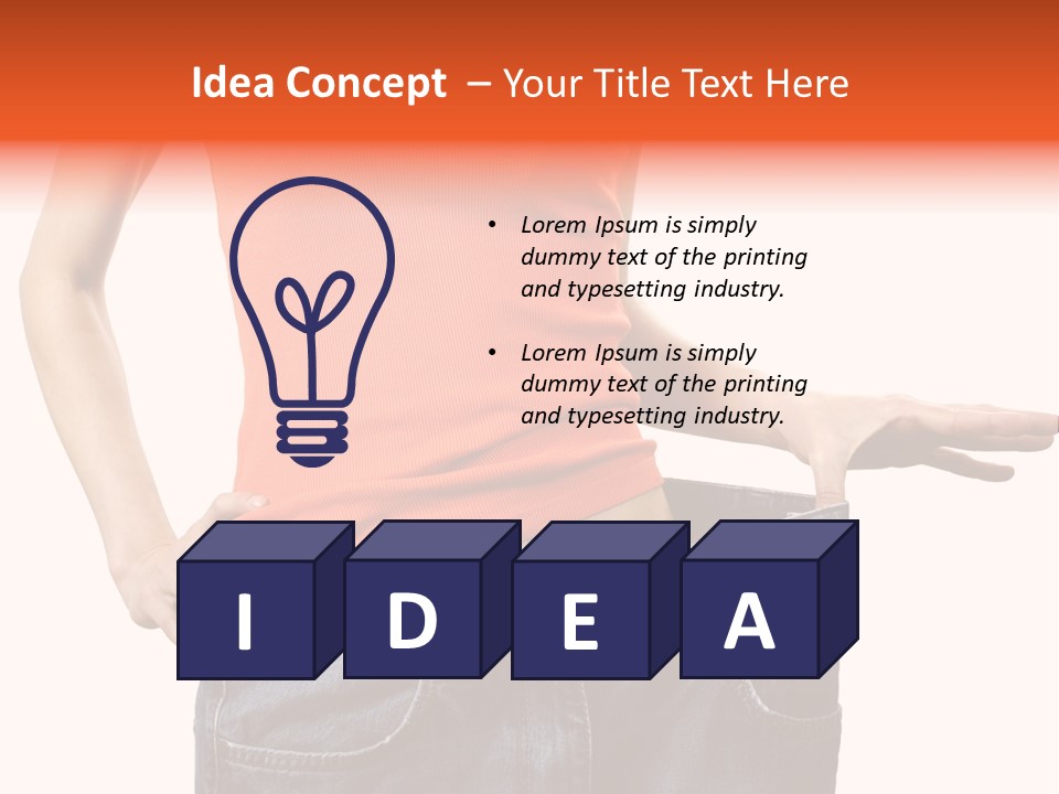 Loss Blue Young Women PowerPoint Template