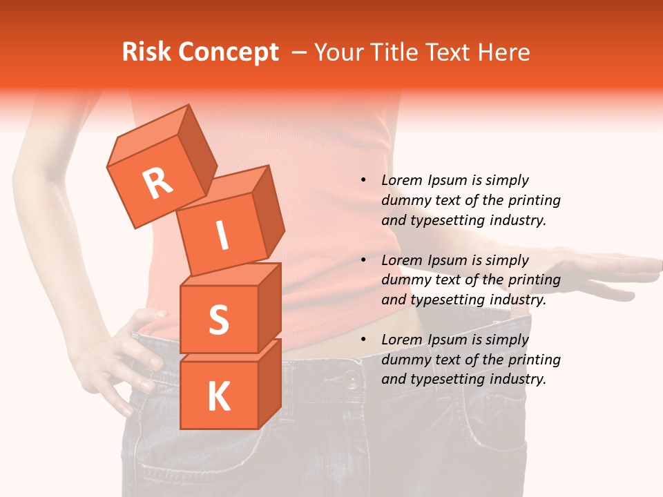 Loss Blue Young Women PowerPoint Template