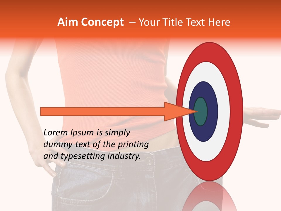 Loss Blue Young Women PowerPoint Template