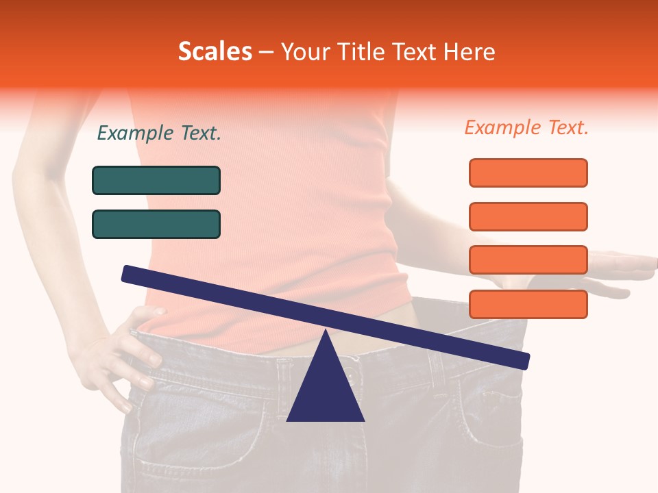 Loss Blue Young Women PowerPoint Template