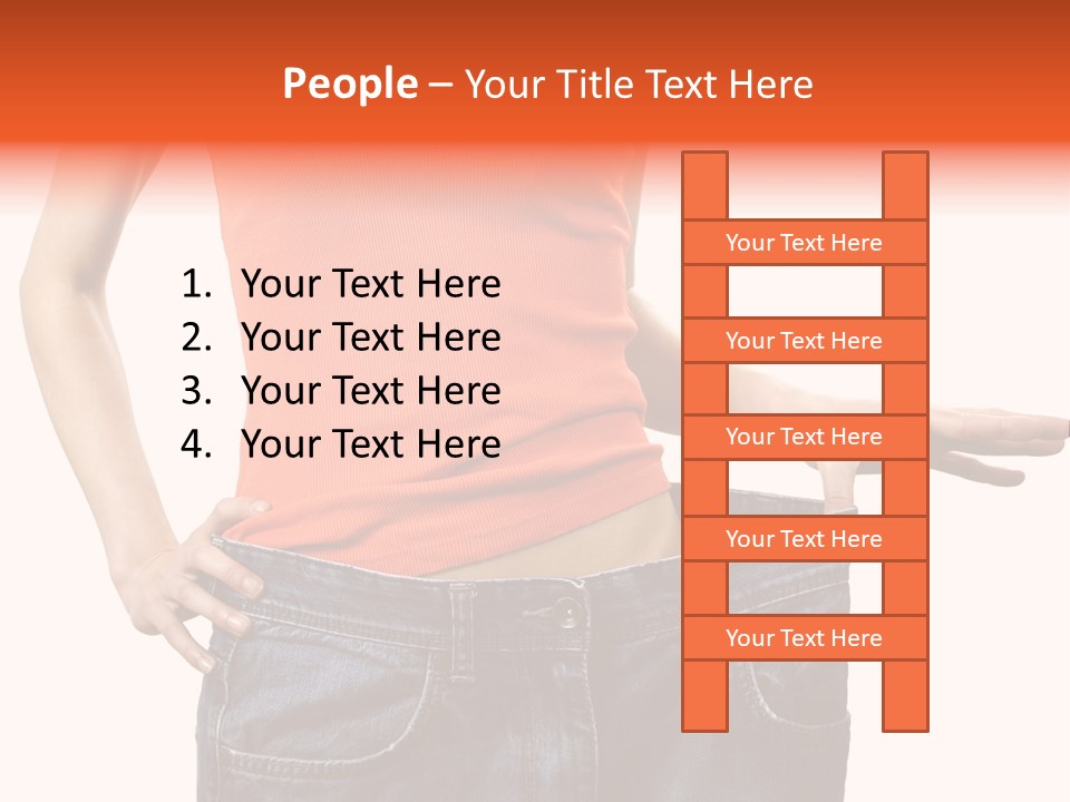 Loss Blue Young Women PowerPoint Template