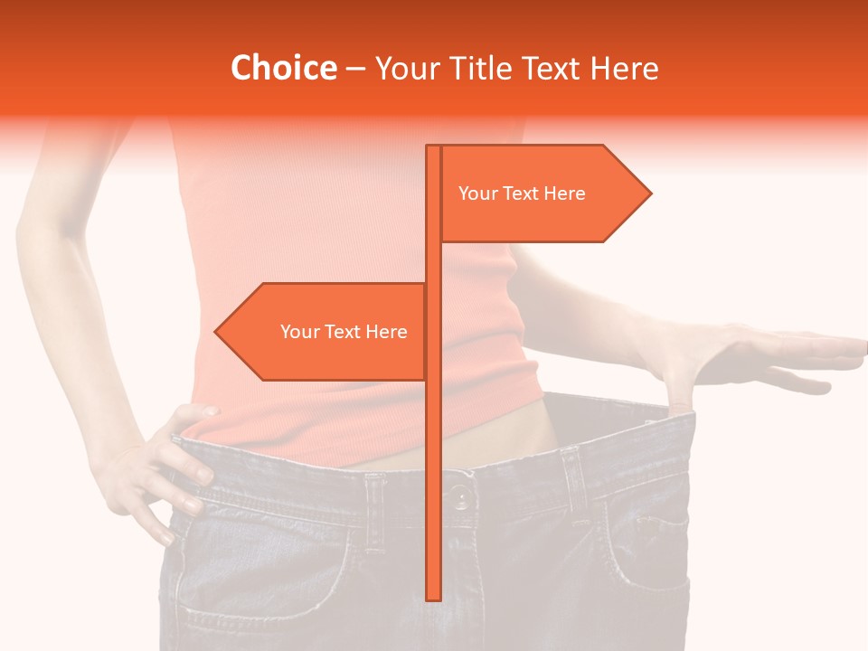 Loss Blue Young Women PowerPoint Template