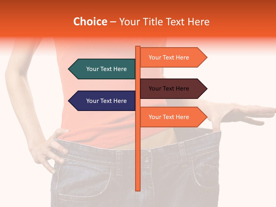 Loss Blue Young Women PowerPoint Template