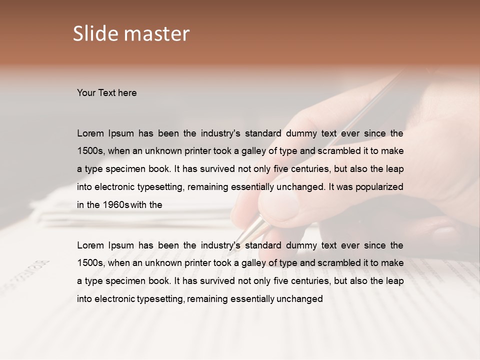 Grammar Business Letter PowerPoint Template