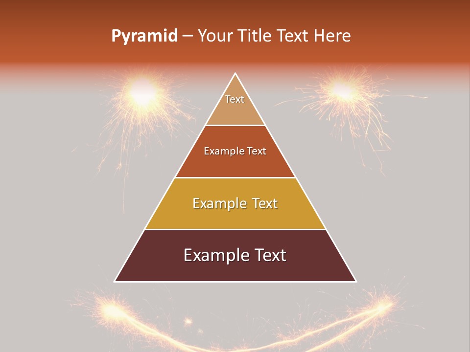 Glow Sparks Sparkler PowerPoint Template