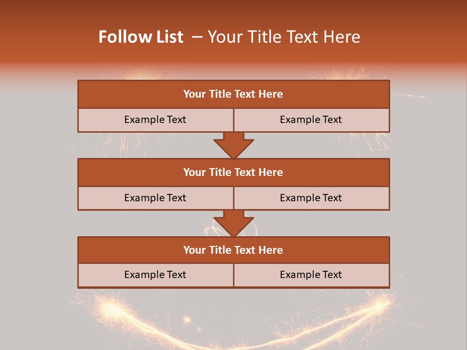 Glow Sparks Sparkler PowerPoint Template