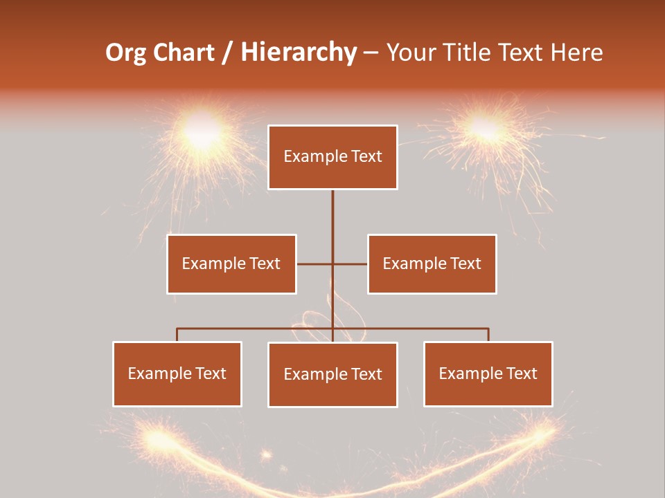 Glow Sparks Sparkler PowerPoint Template