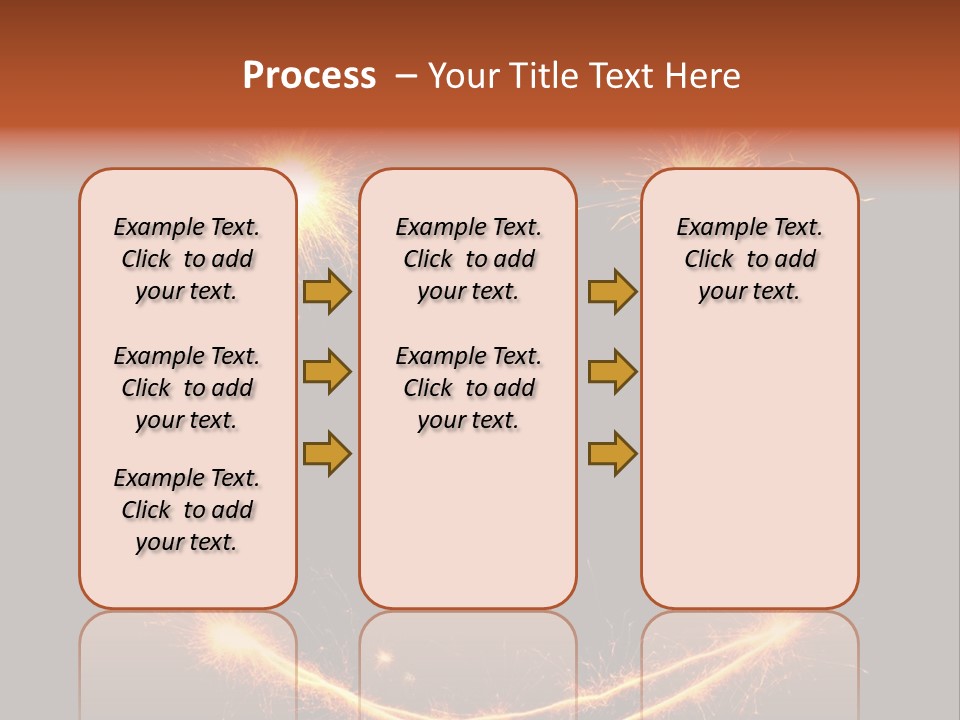 Glow Sparks Sparkler PowerPoint Template