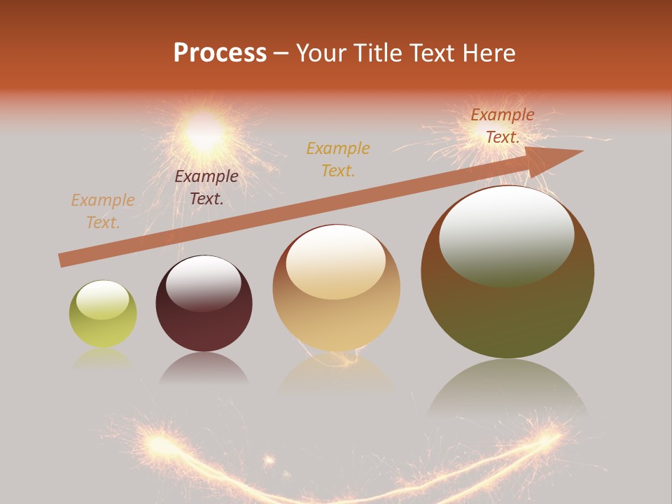 Glow Sparks Sparkler PowerPoint Template