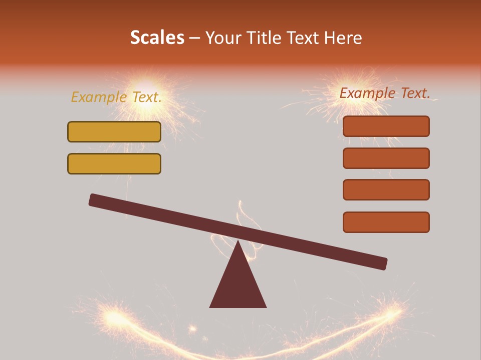 Glow Sparks Sparkler PowerPoint Template