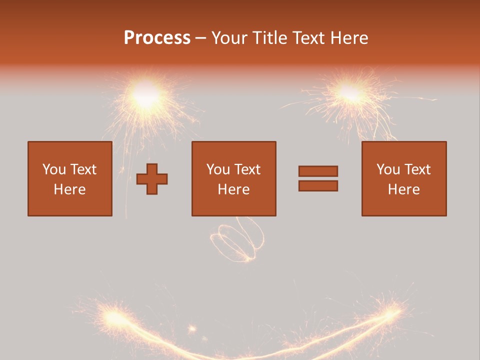 Glow Sparks Sparkler PowerPoint Template