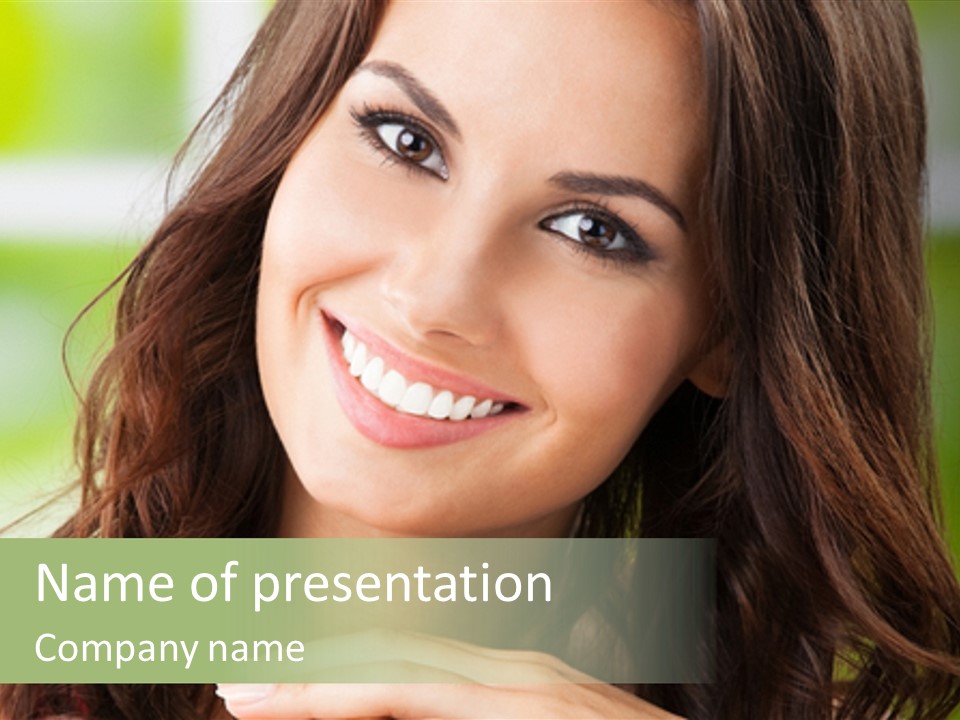 Brown Hand Dental PowerPoint Template