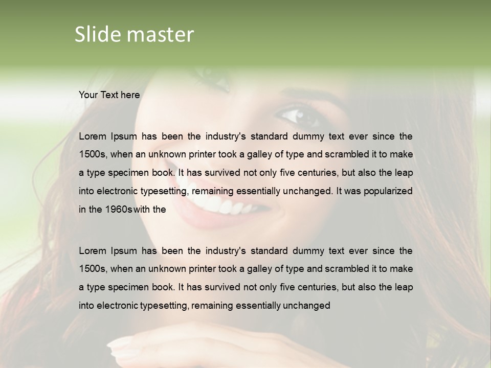 Brown Hand Dental PowerPoint Template