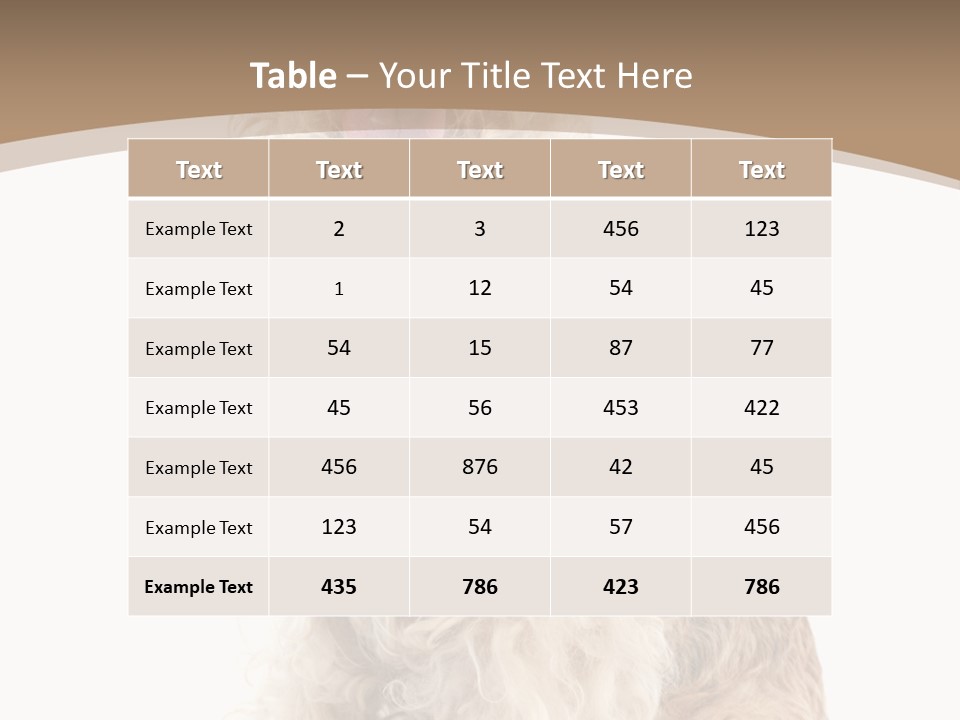 Sitting Pedigree Animal PowerPoint Template