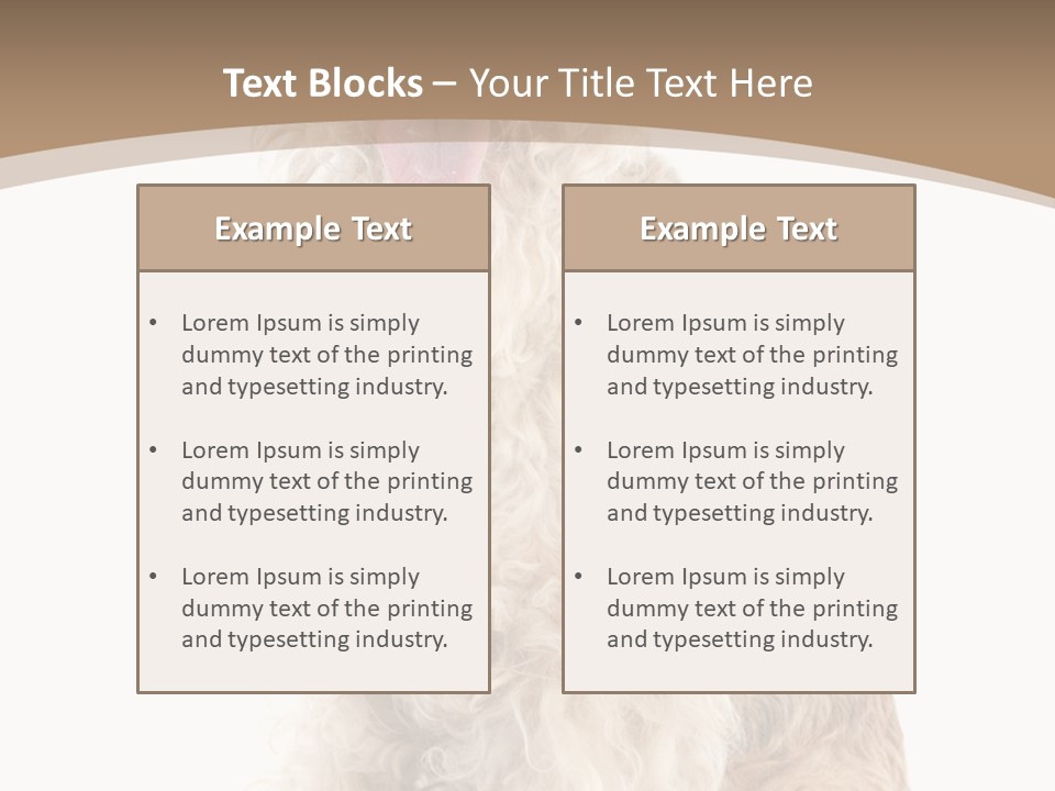 Sitting Pedigree Animal PowerPoint Template