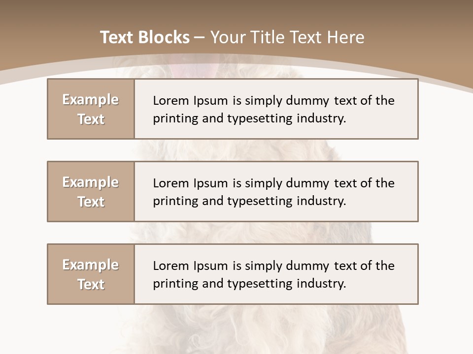 Sitting Pedigree Animal PowerPoint Template