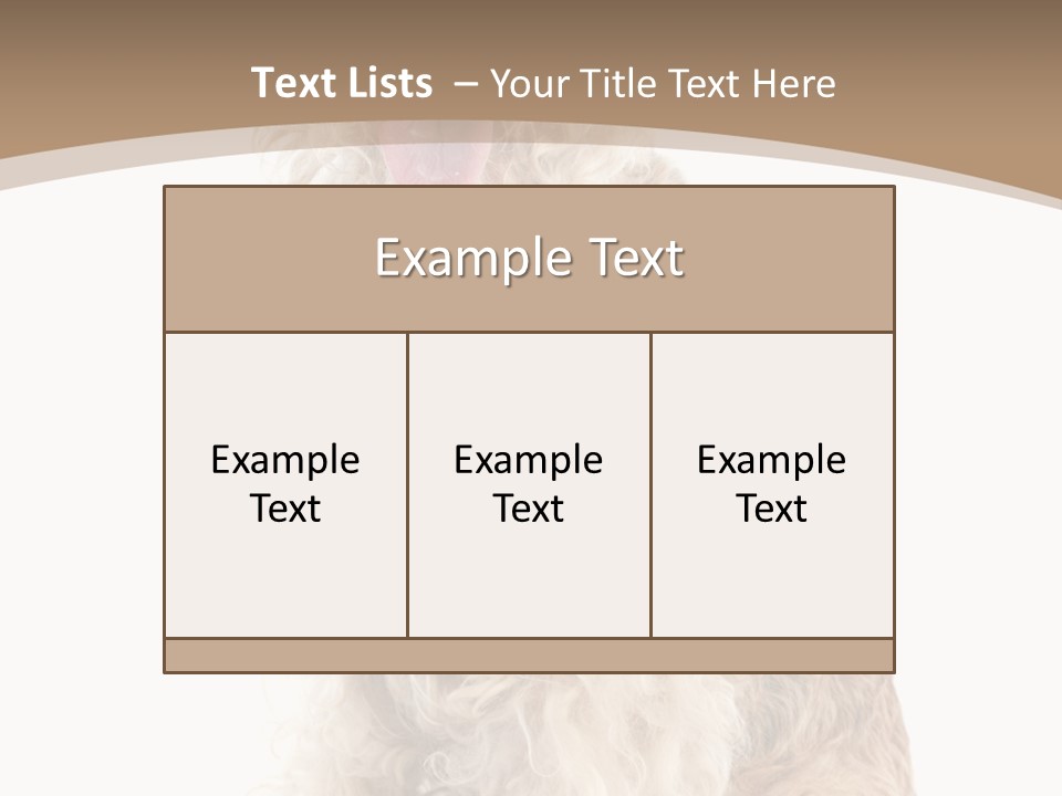 Sitting Pedigree Animal PowerPoint Template